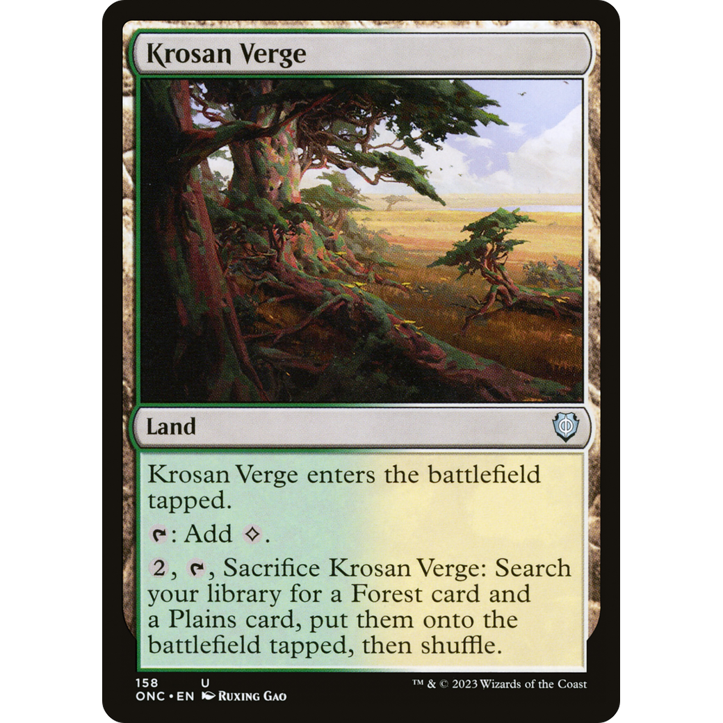 Krosan Verge (ONC-158) - Phyrexia: All Will Be One Commander