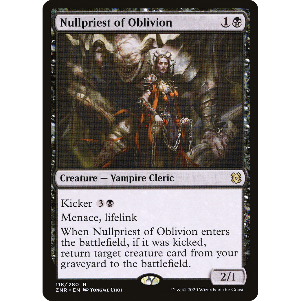 Nullpriest of Oblivion (ZNR-118) - Zendikar Rising Foil
