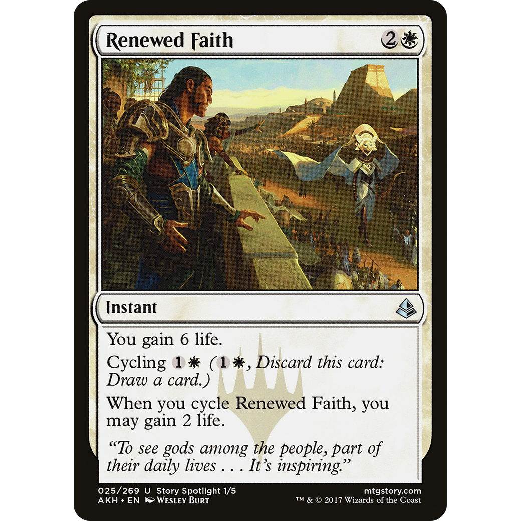 Renewed Faith (AKH-025) - Amonkhet Foil