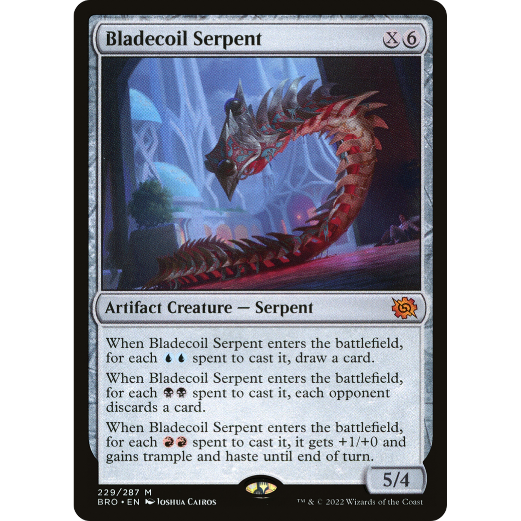 Bladecoil Serpent (BRO-229) - The Brothers' War Foil