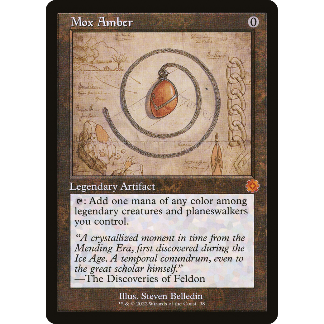 Mox Amber (Schematic) (BRR-098) - The Brothers' War Retro Artifacts