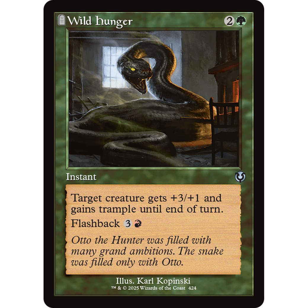 Wild Hunger (INR-424) - Innistrad Remastered: (tombstone)