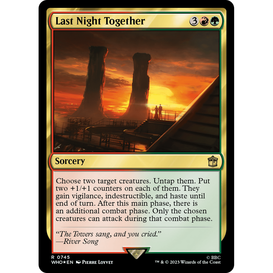 Last Night Together (Surge Foil) (WHO-745) - Doctor Who Foil