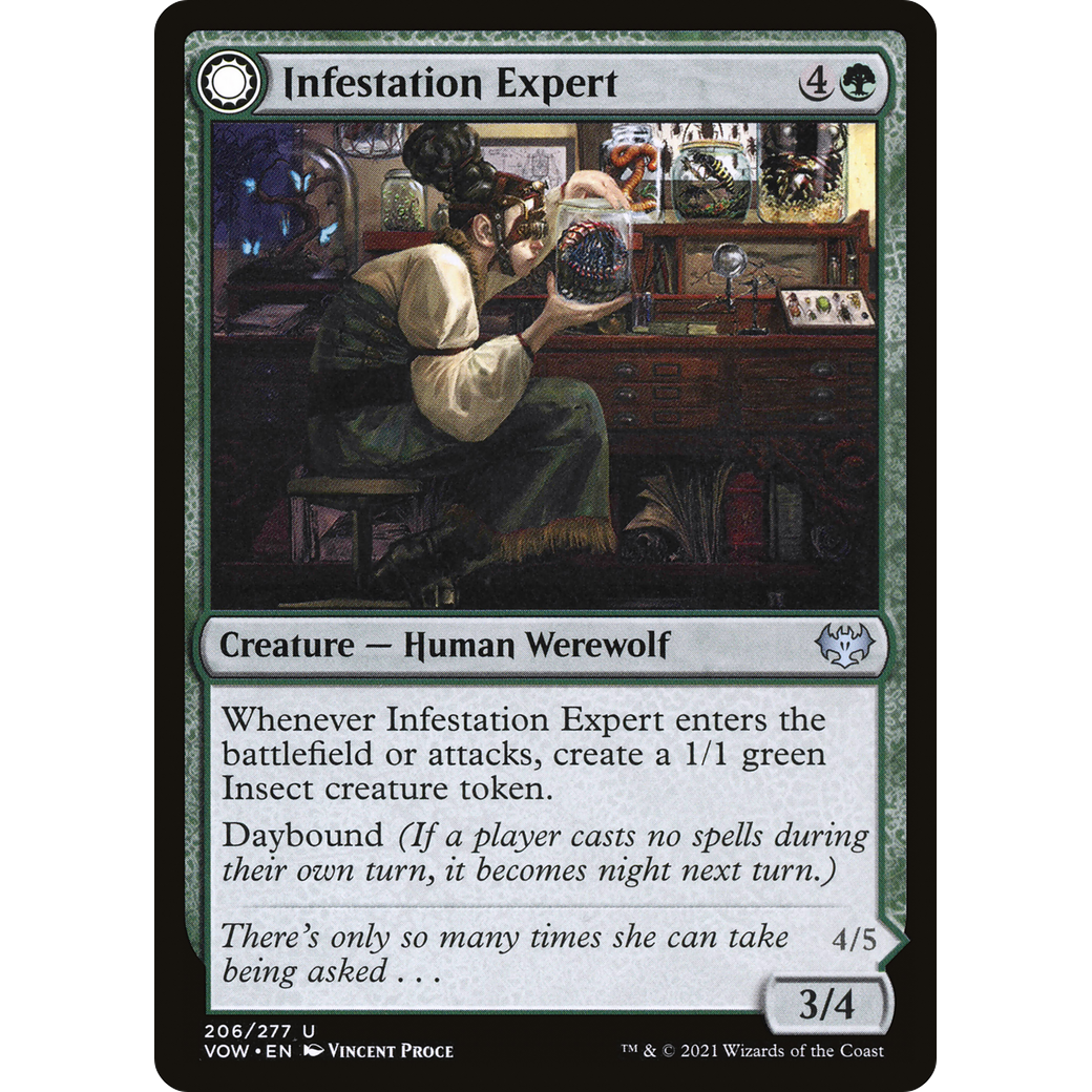Infestation Expert (VOW-206) - Innistrad: Crimson Vow: (Double Faced Transform)