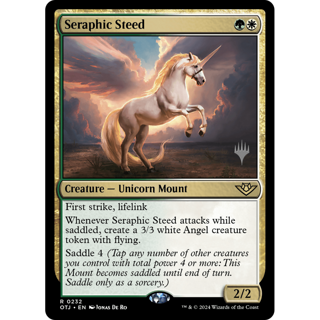Seraphic Steed (PPOTJ-232P) - Outlaws of Thunder Junction Promos