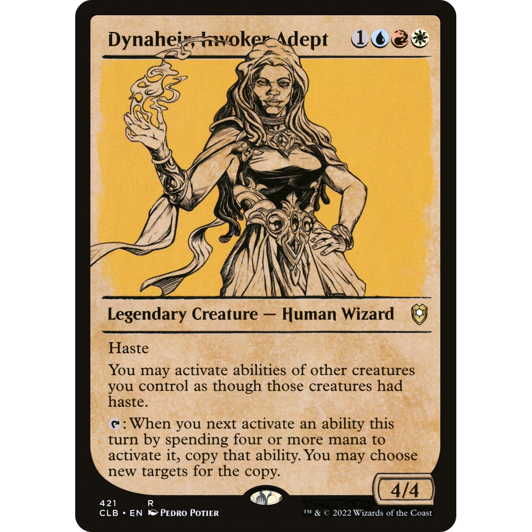 Dynaheir, Invoker Adept (CLB-421) - Commander Legends: Battle for Baldur's Gate: (Showcase)
