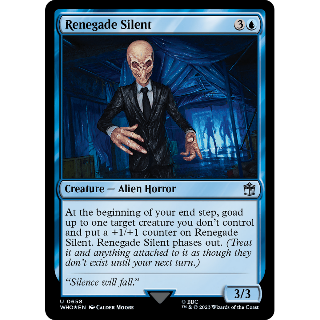 Renegade Silent (Surge Foil) (WHO-658) - Doctor Who Foil