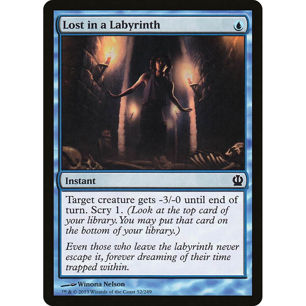 Lost in a Labyrinth (THS-052) - Theros Foil