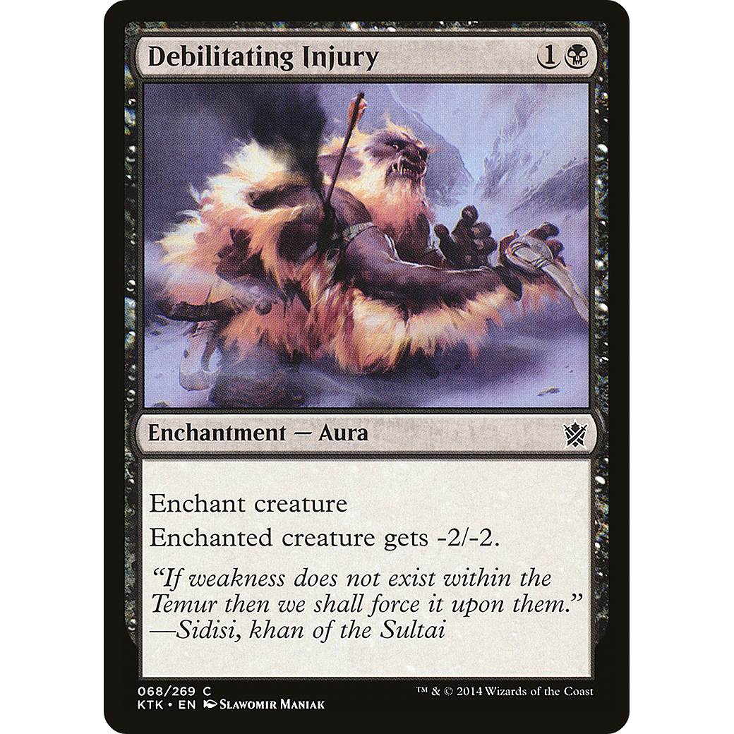 Debilitating Injury (KTK-068) - Khans of Tarkir Foil