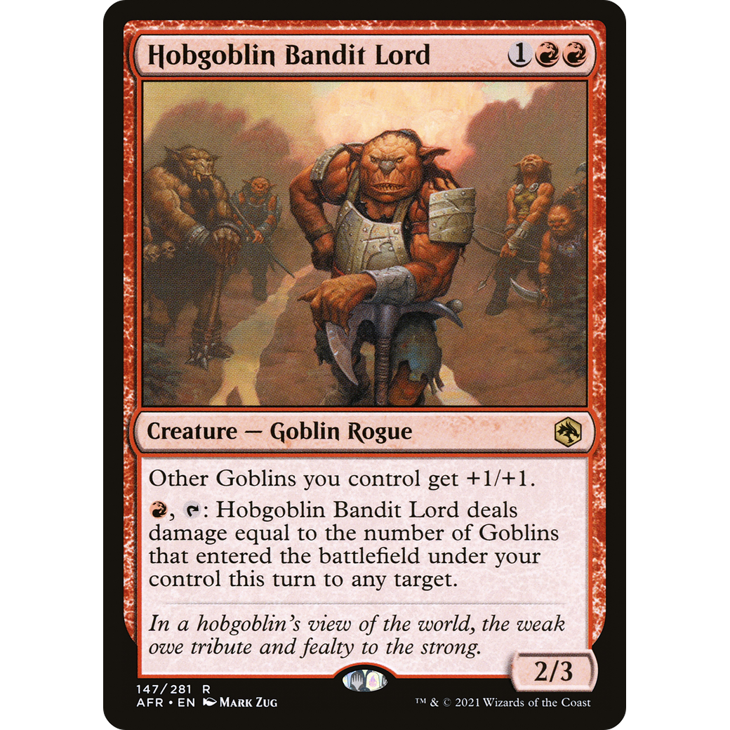 Hobgoblin Bandit Lord (AFR-147) - Adventures in the Forgotten Realms Foil