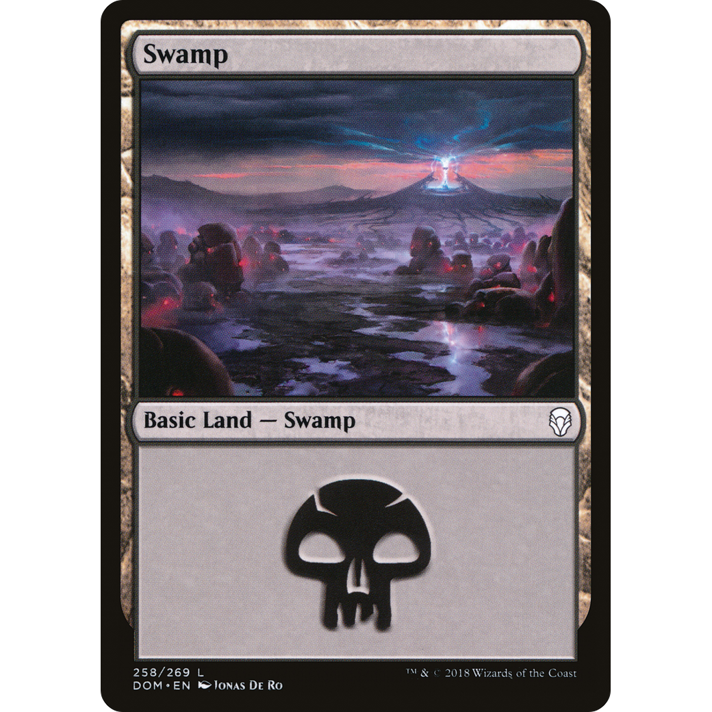 Swamp (258) (DOM-258) - Dominaria Foil
