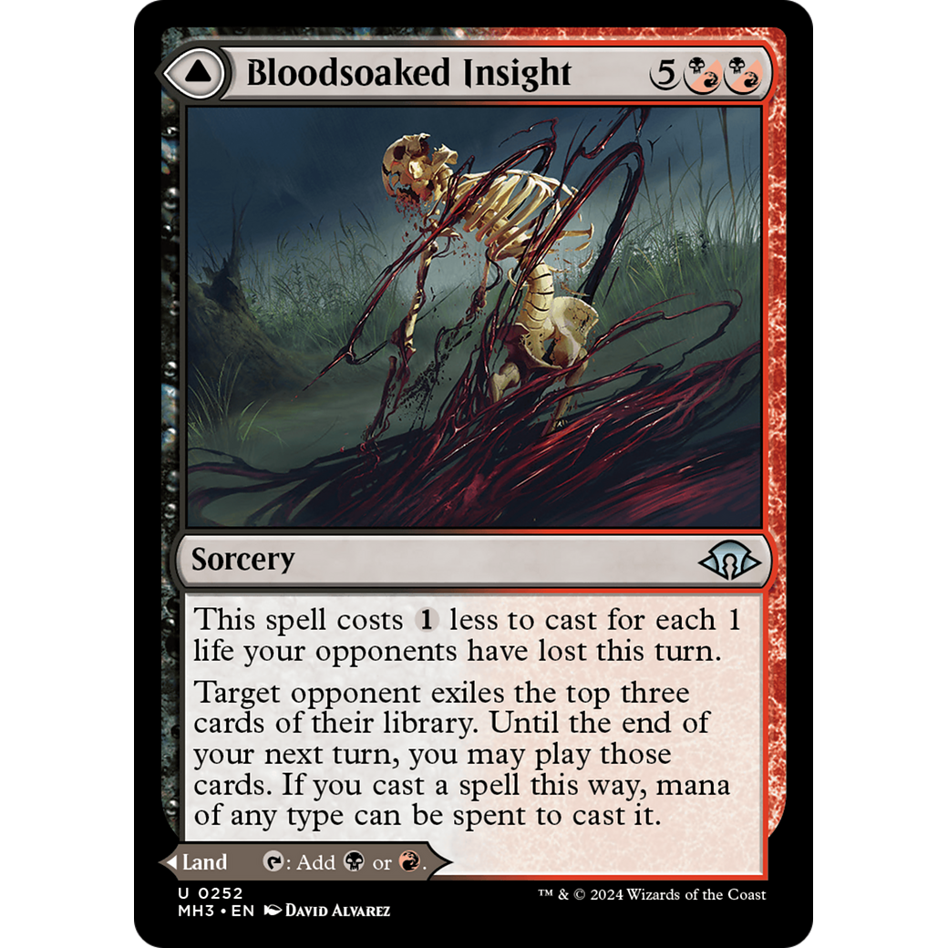 Bloodsoaked Insight // Sanguine Morass (MH3-252) - Modern Horizons 3 Foil