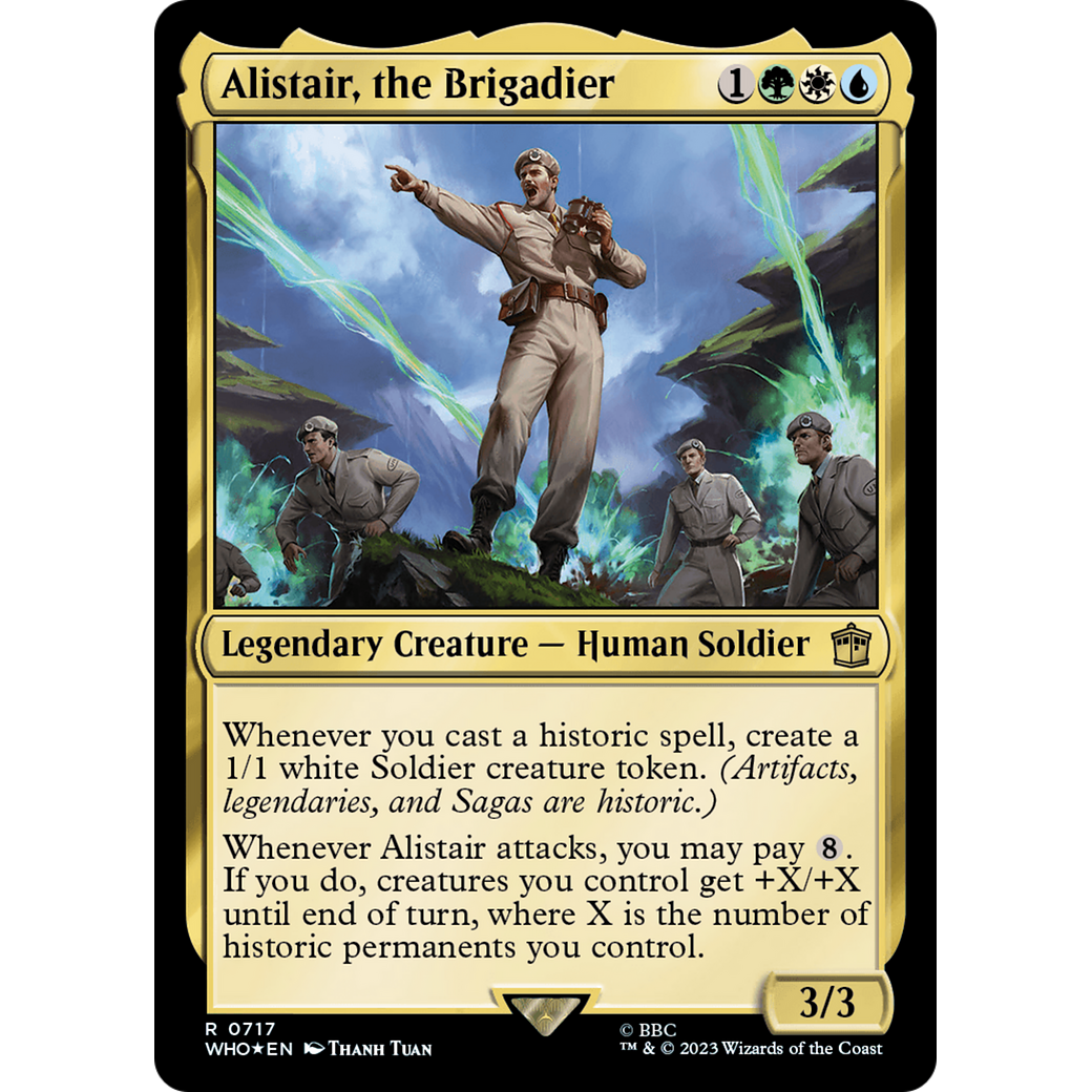 Alistair, the Brigadier (Surge Foil) (WHO-717) - Doctor Who Foil