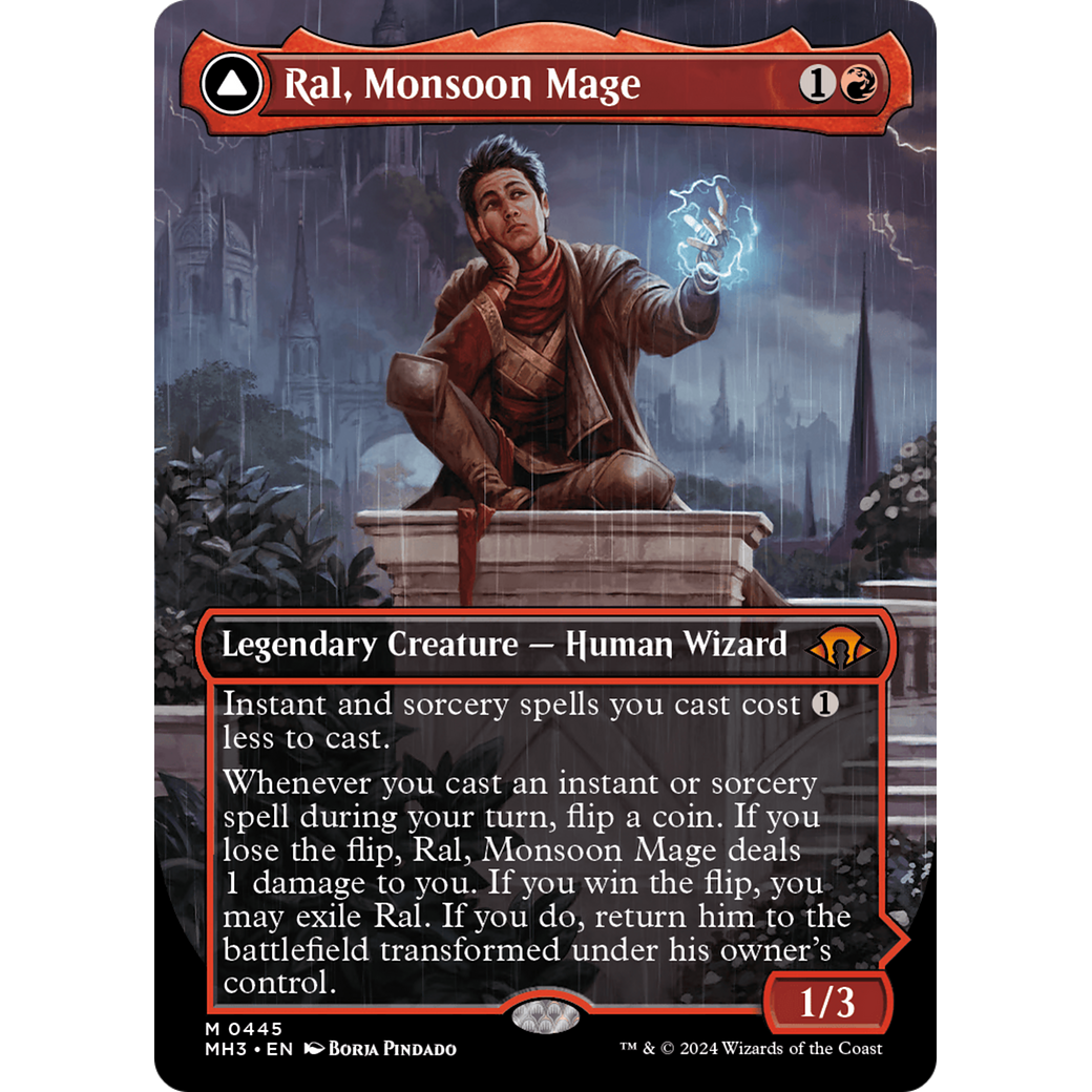 Ral, Monsoon Mage // Ral, Leyline Prodigy (MH3-445) - Modern Horizons 3 (Borderless)