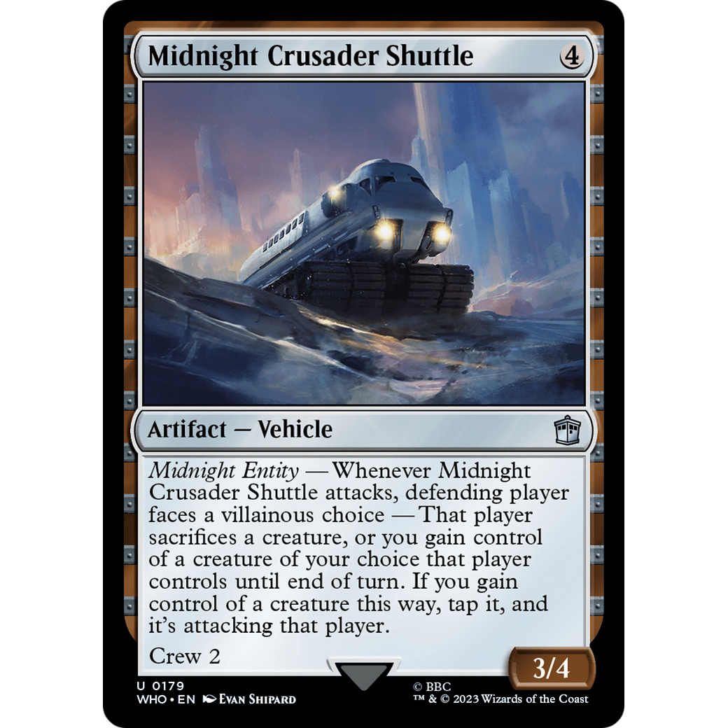 Midnight Crusader Shuttle (WHO-179) - Doctor Who Foil