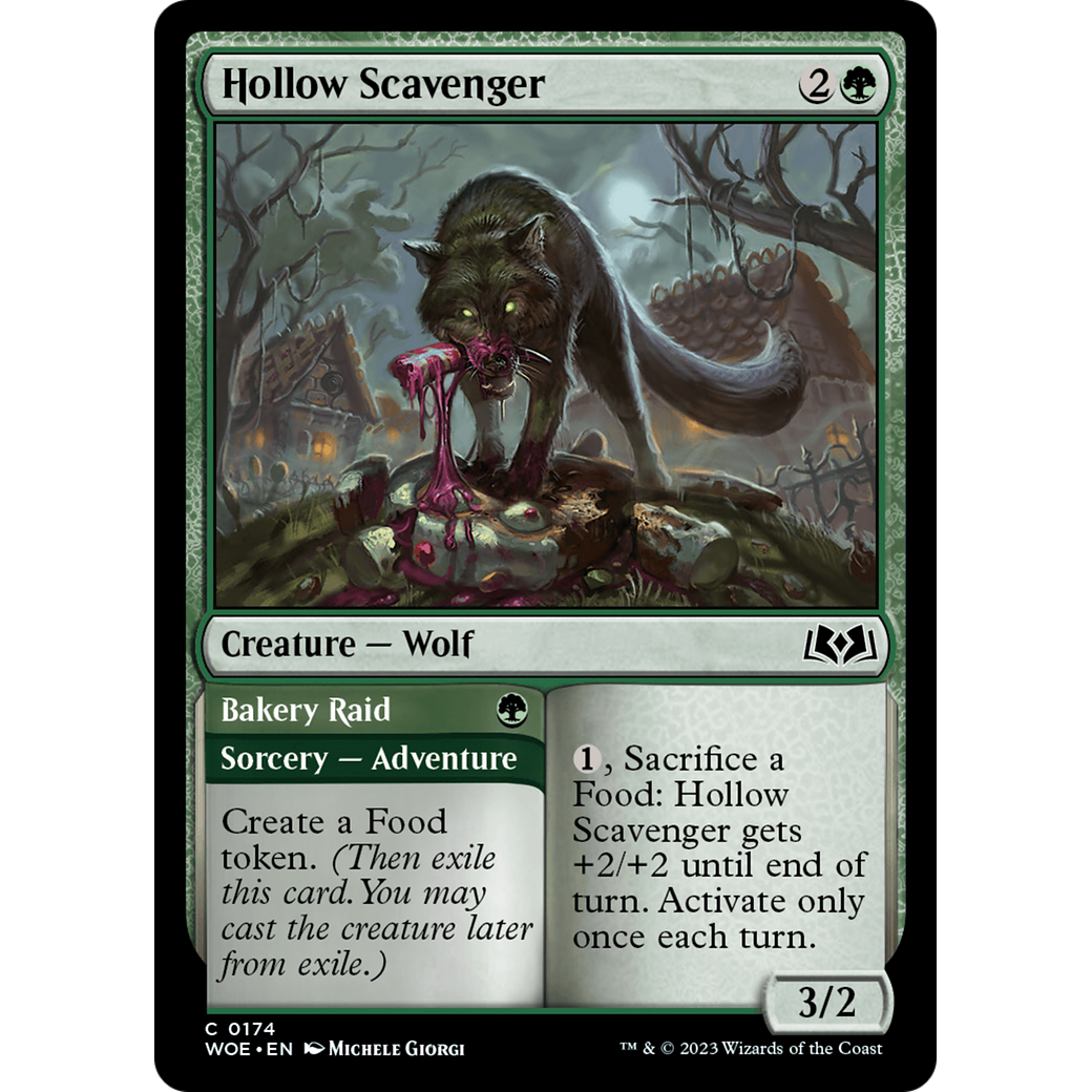 Hollow Scavenger // Bakery Raid (WOE-174) - Wilds of Eldraine
