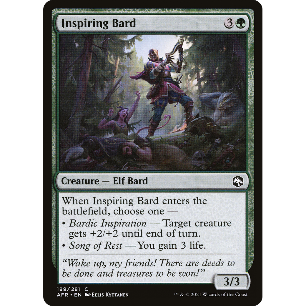 Inspiring Bard (AFR-189) - Adventures in the Forgotten Realms Foil