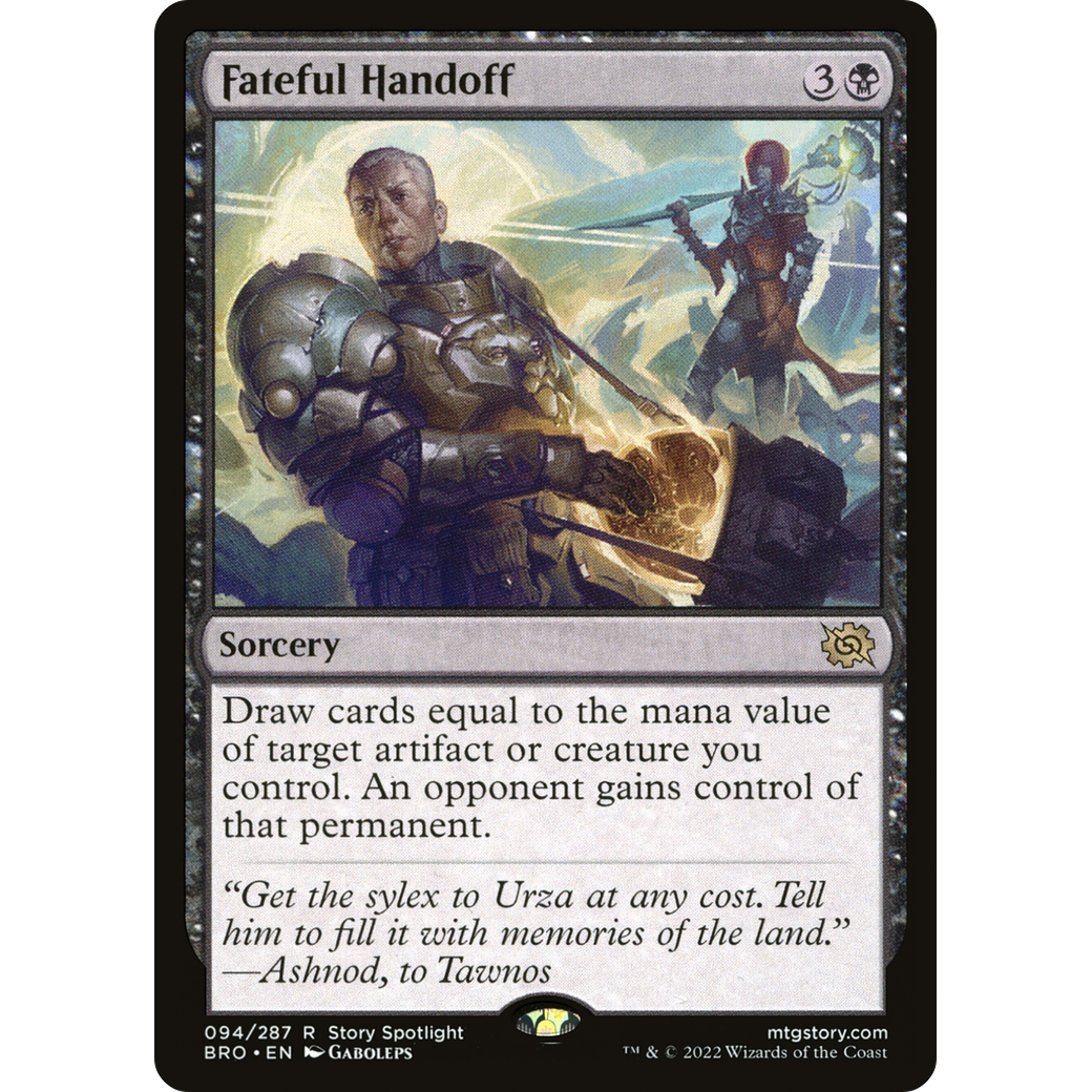 Fateful Handoff (BRO-094) - The Brothers' War Foil
