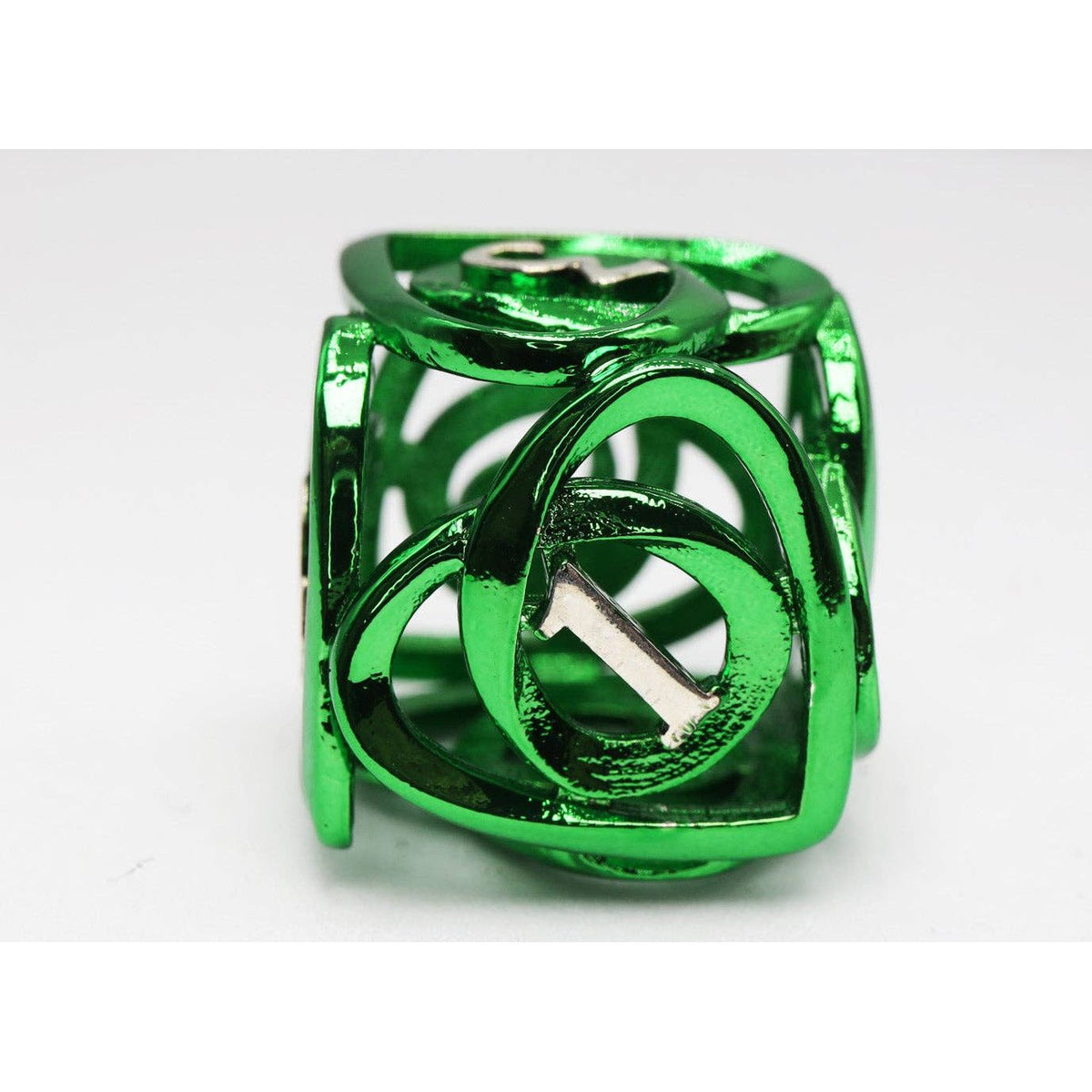 Hollow Hearts: Green - Metal RPG Dice Set