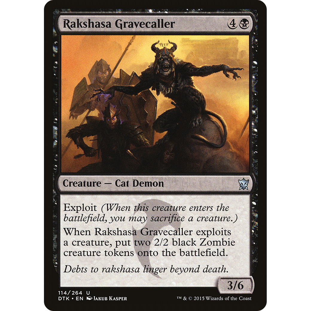 Rakshasa Gravecaller (DTK-114) - Dragons of Tarkir