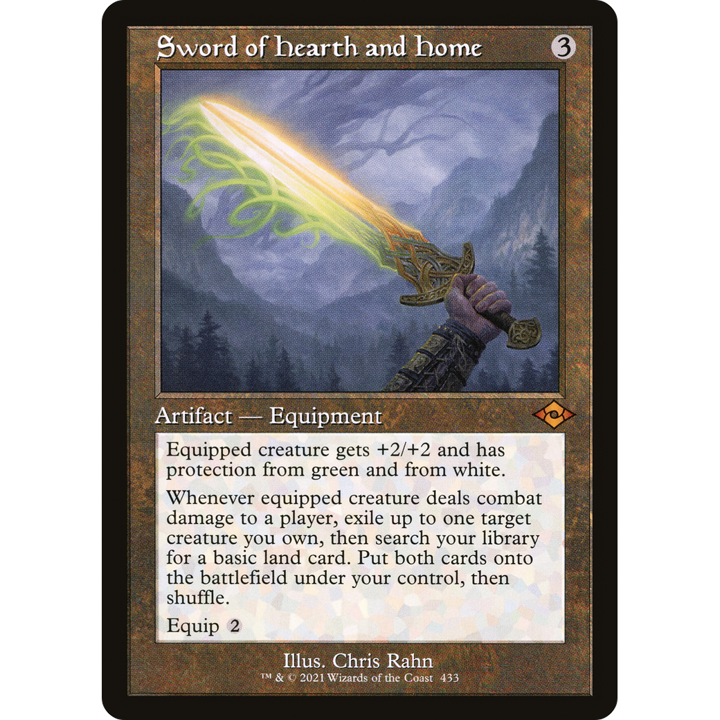Sword of Hearth and Home (MH2-433) - Modern Horizons 2 Etched Foil