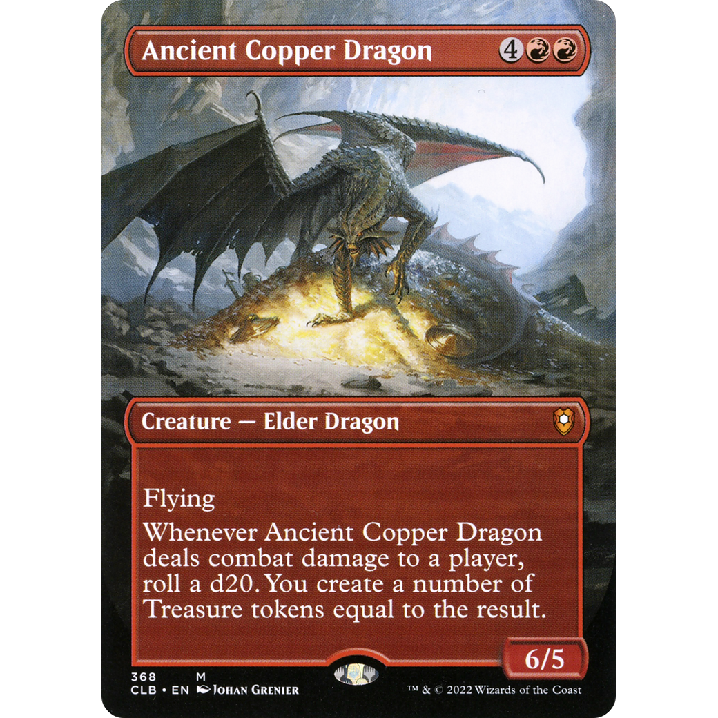 Ancient Copper Dragon (CLB-368) - Commander Legends: Battle for Baldur's Gate (Borderless)