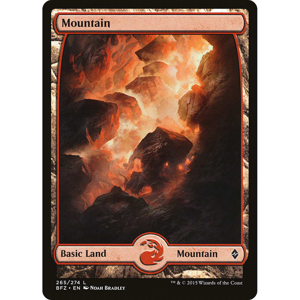 Mountain (265) - Full Art (BFZ-265) - Battle for Zendikar