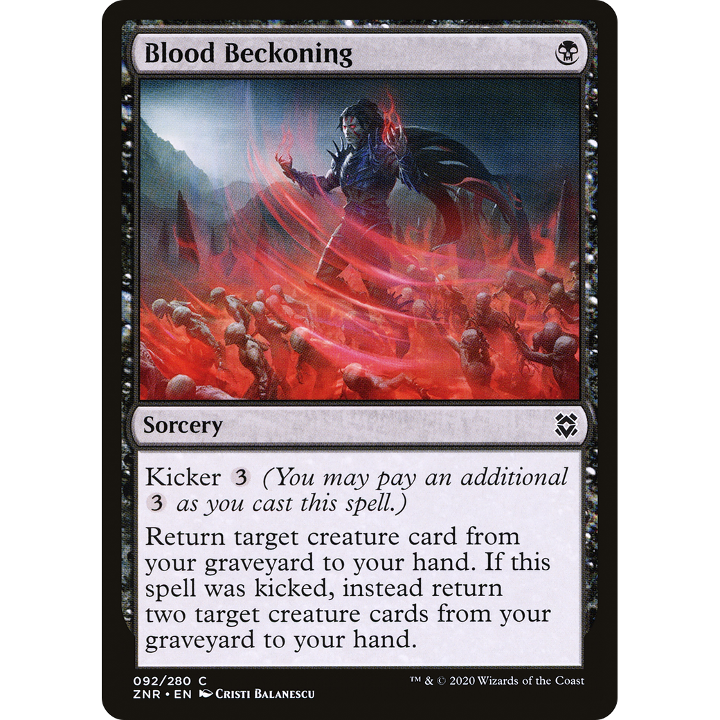 Blood Beckoning (ZNR-092) - Zendikar Rising Foil