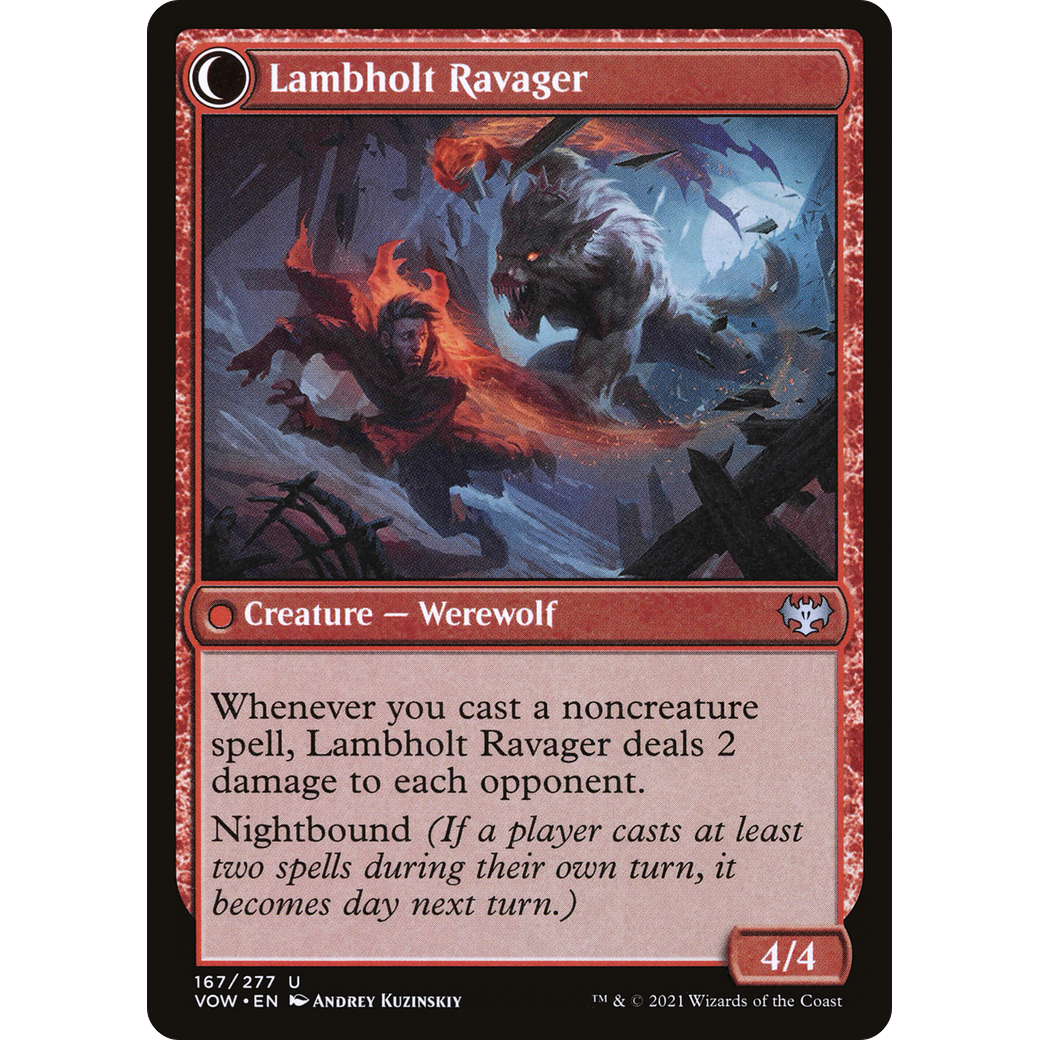 Lambholt Raconteur (VOW-167) - Innistrad: Crimson Vow: (Double Faced Transform)