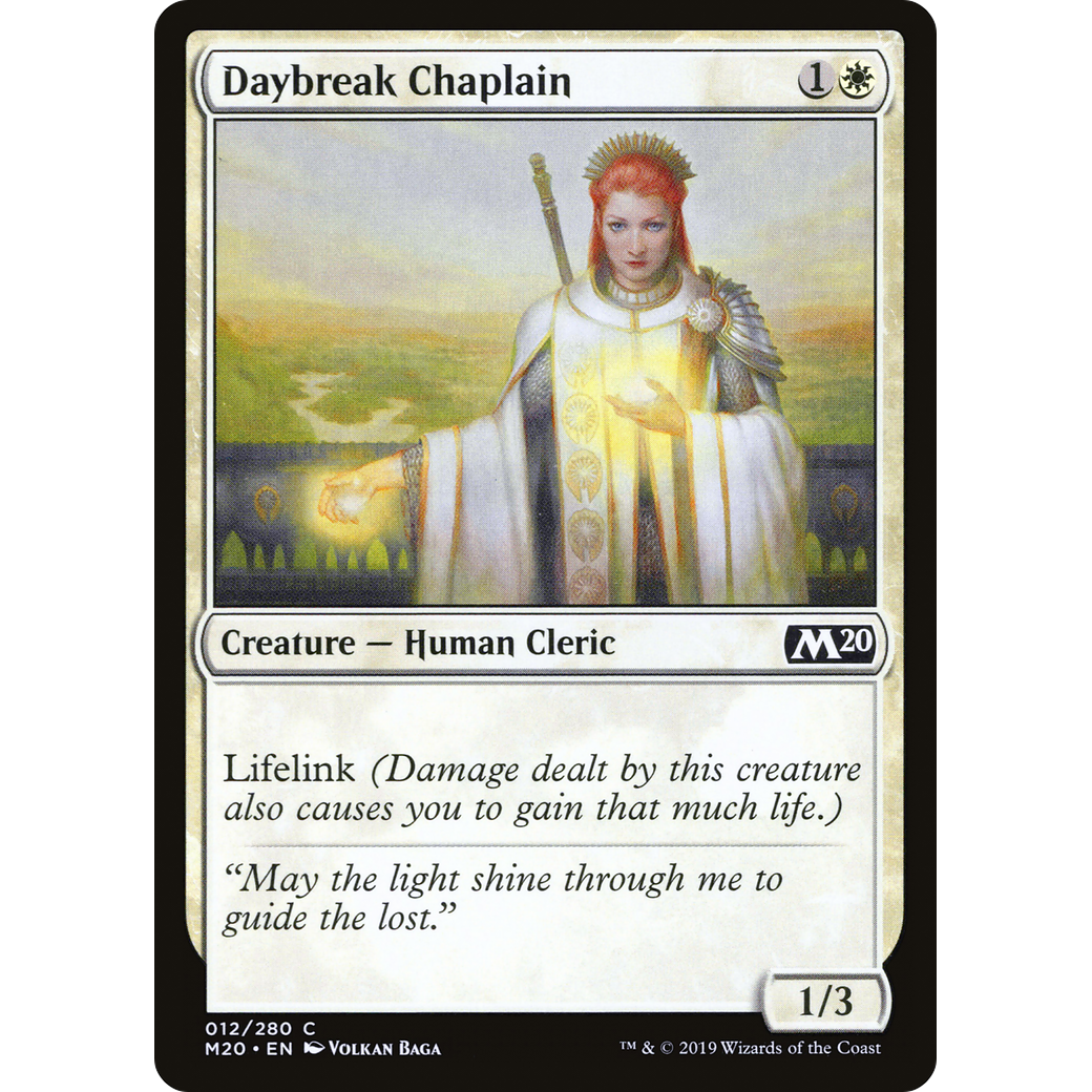 Daybreak Chaplain (M20-012) - Core Set 2020 Foil