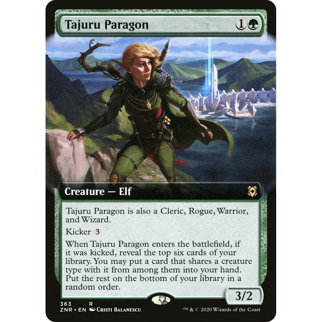 Tajuru Paragon (Extended Art) (ZNR-363) - Zendikar Rising: (Extended Art) Foil