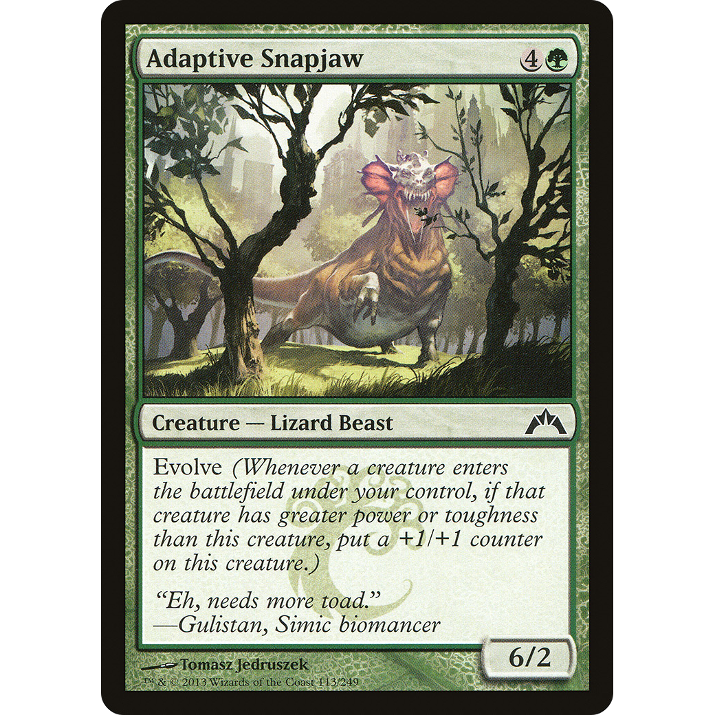 Adaptive Snapjaw (GTC-113) - Gatecrash Foil