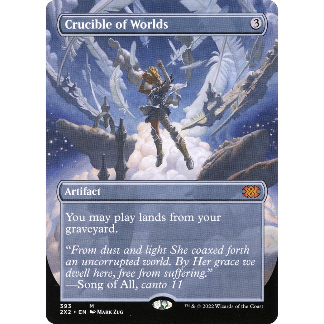 Crucible of Worlds (Borderless) (2X2-393) - Double Masters 2022 (Borderless)