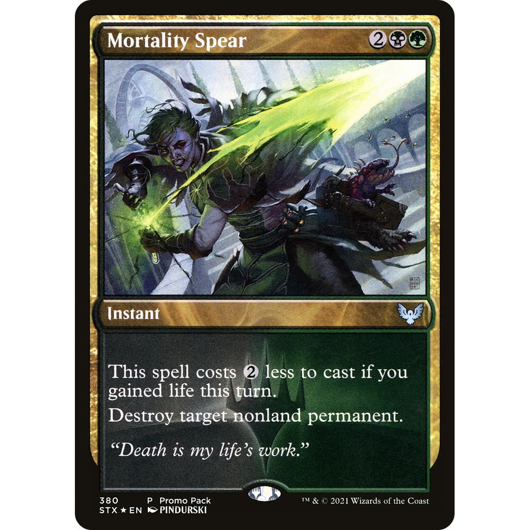 Mortality Spear (PPSTX-380) - Strixhaven: School of Mages Foil