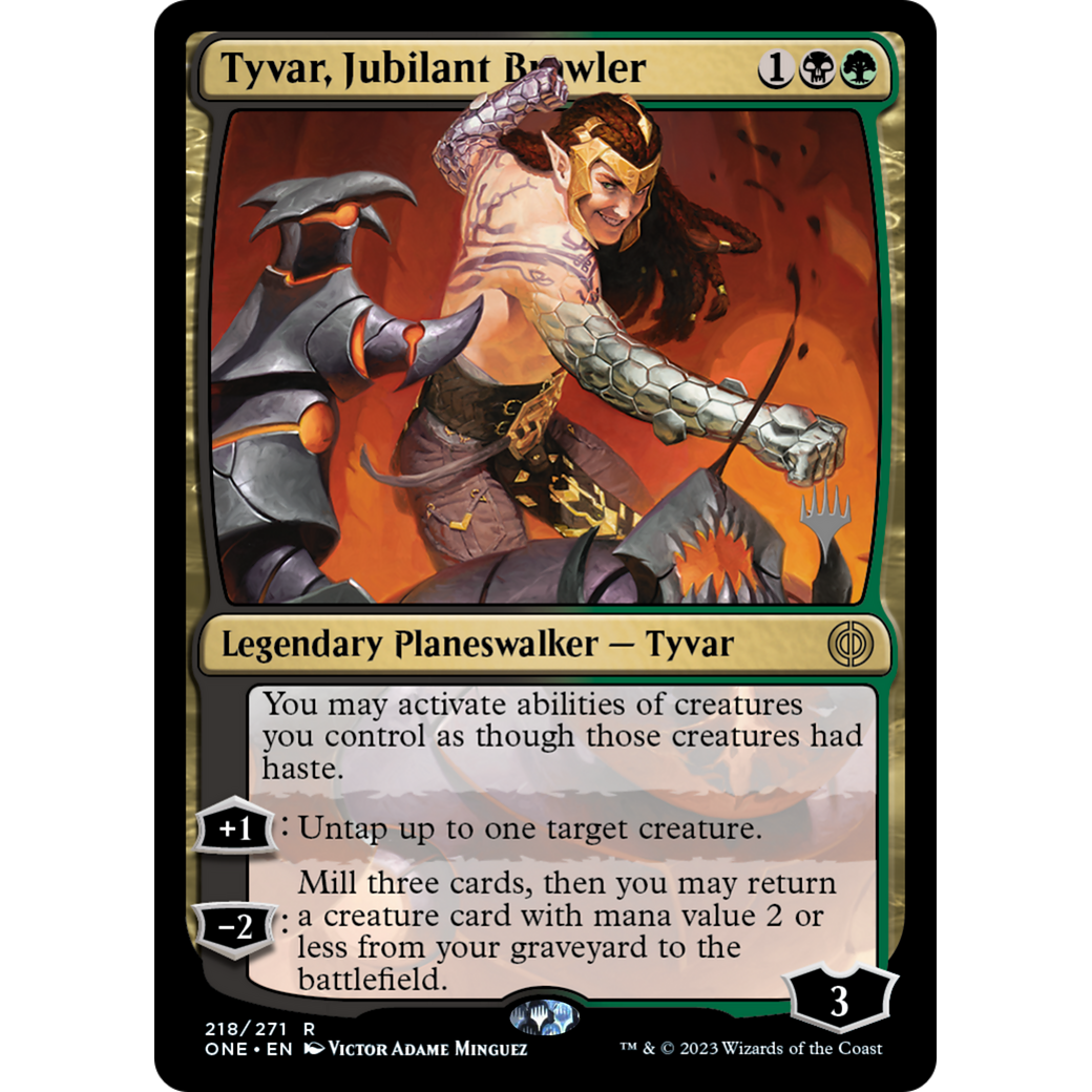 Tyvar, Jubilant Brawler (PPONE-218P) - Phyrexia: All Will Be One Promos