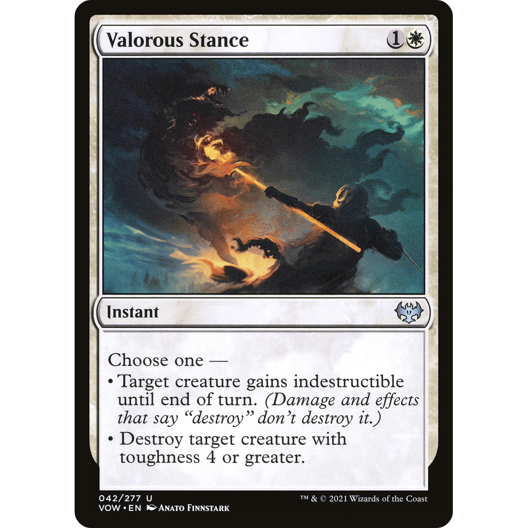 Valorous Stance (VOW-042) - Innistrad: Crimson Vow Foil