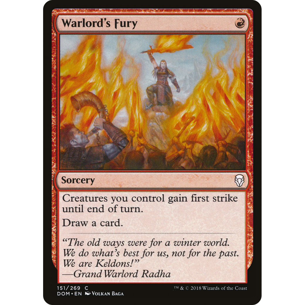 Warlord's Fury (DOM-151) - Dominaria Foil