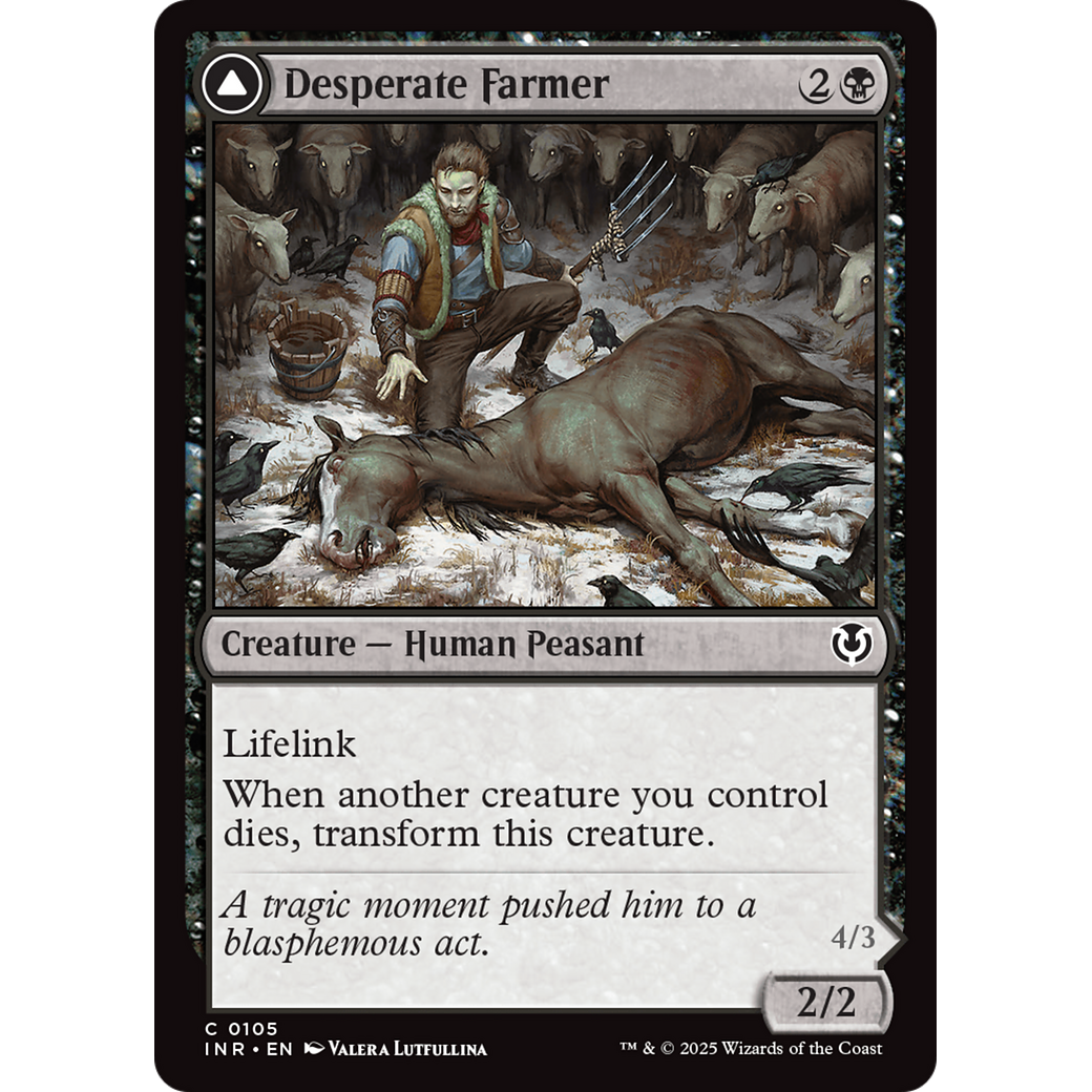Desperate Farmer // Depraved Harvester (INR-105) - Innistrad Remastered Foil