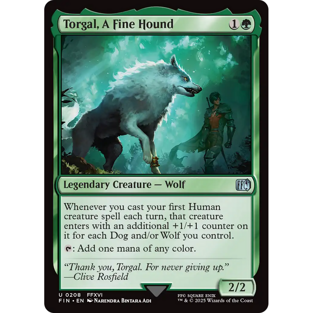Torgal, A Fine Hound (FIN-208) - FINAL FANTASY Foil