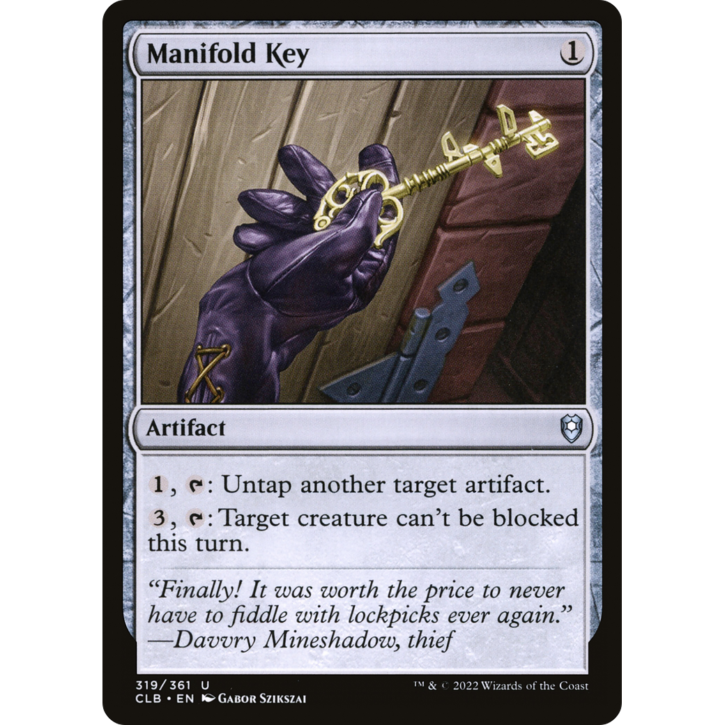Manifold Key (CLB-319) - Commander Legends: Battle for Baldur's Gate Foil