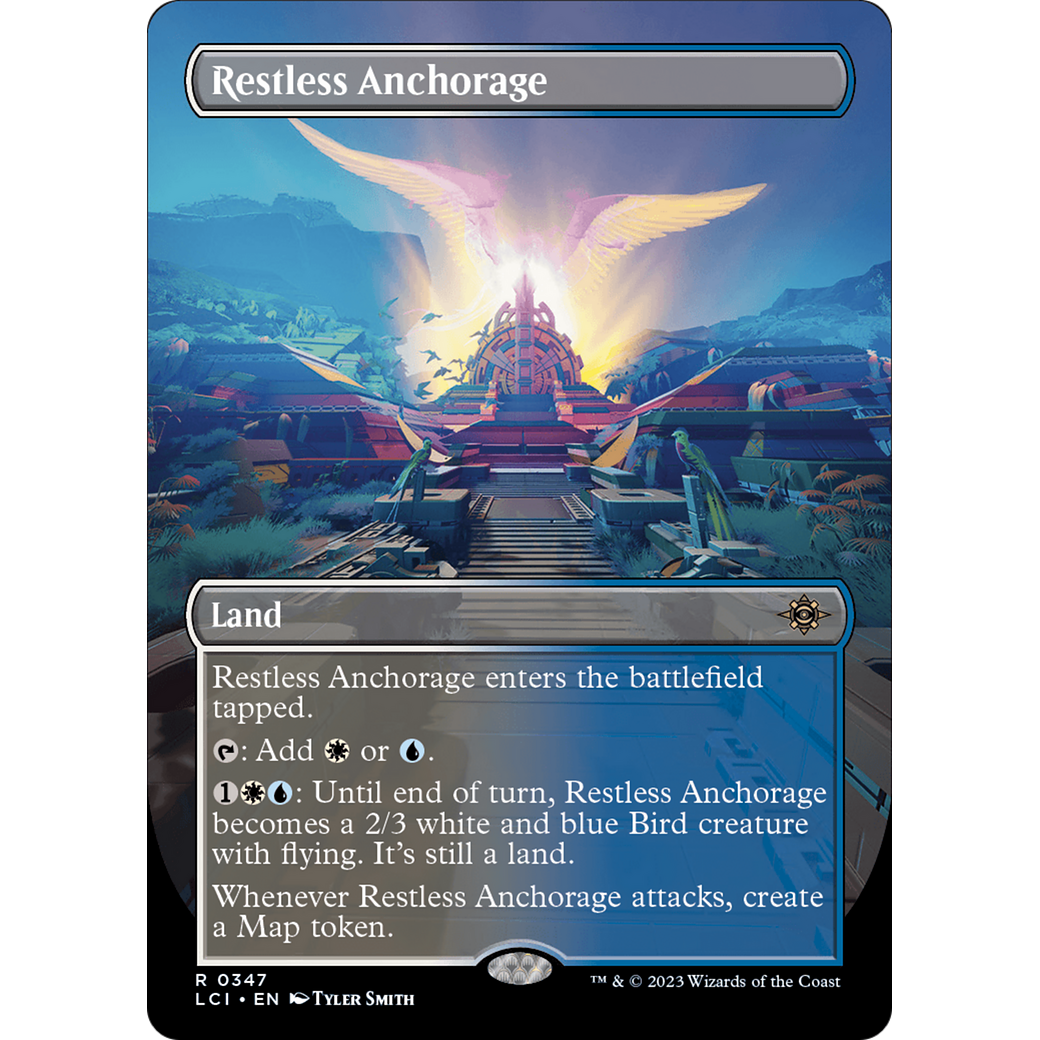 Restless Anchorage (LCI-347) - The Lost Caverns of Ixalan (Borderless) Foil