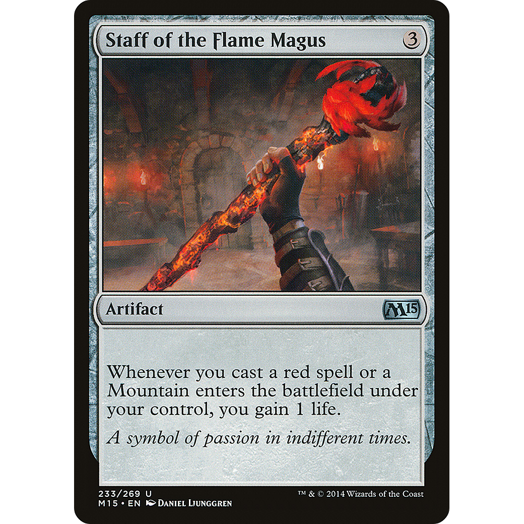 Staff of the Flame Magus (M15-233) - Magic 2015 Foil