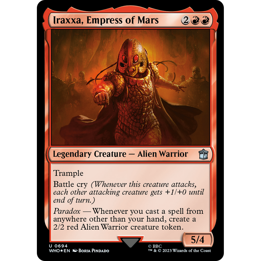 Iraxxa, Empress of Mars (Surge Foil) (WHO-694) - Doctor Who Foil