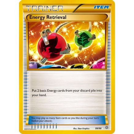 Energy Retrieval 99/98 - XY  Ancient Origins Holofoil