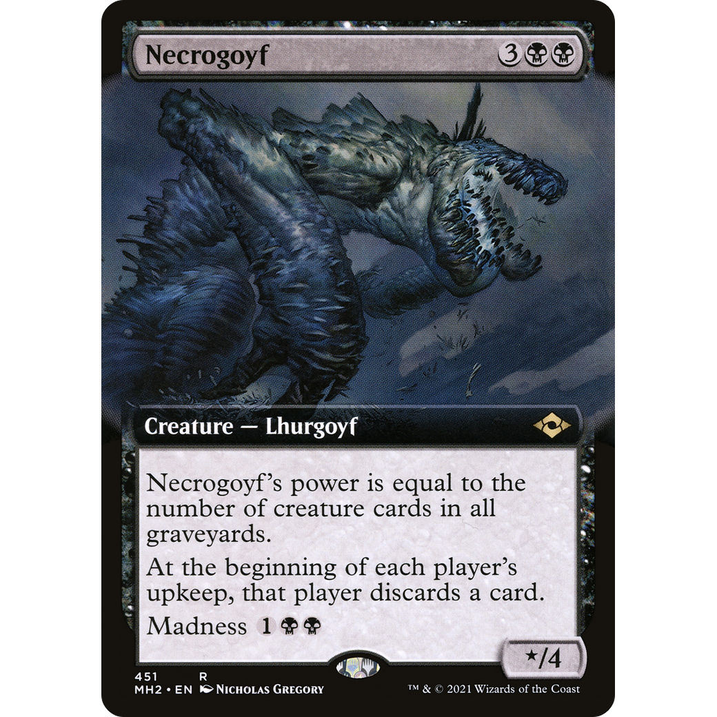 Necrogoyf (Extended Art) (MH2-451) - Modern Horizons 2: (Extended Art)