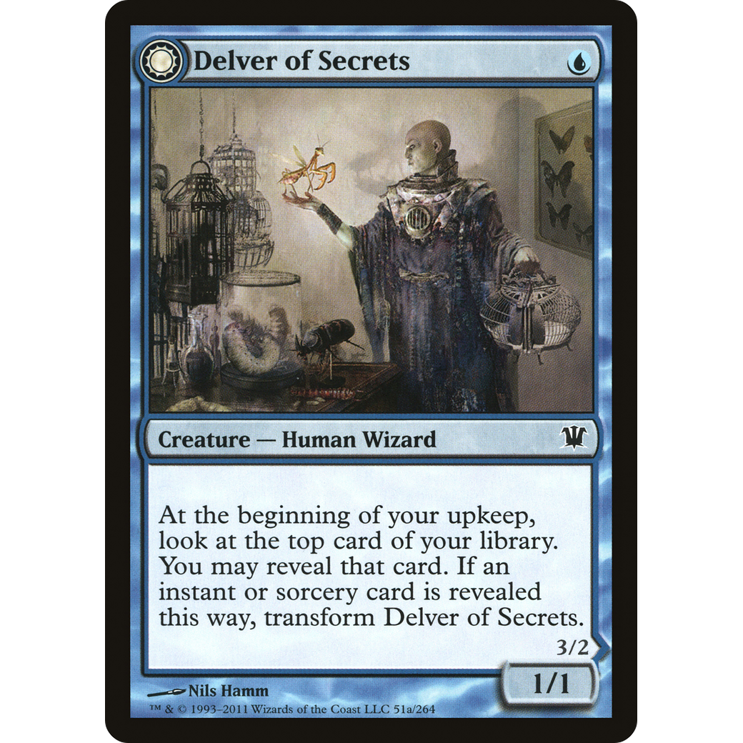 Delver of Secrets (ISD-051) - Innistrad: (Double Faced Transform) Foil