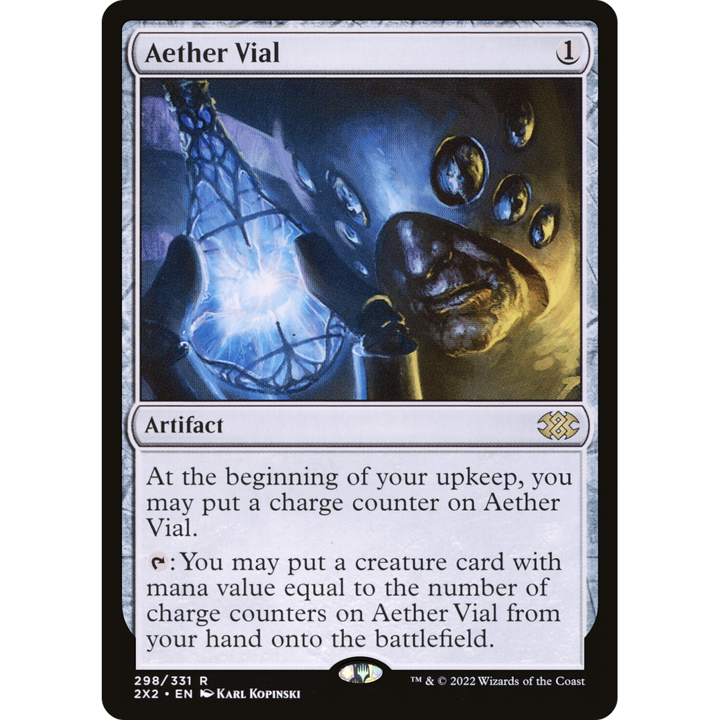 Aether Vial (2X2-298) - Double Masters 2022 Foil