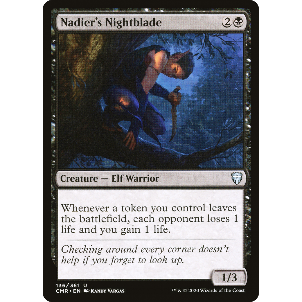 Nadier's Nightblade (CMR-136) - Commander Legends