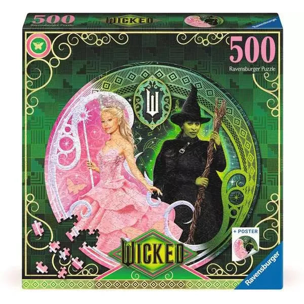 Wicked: A Story of Two Halves Round 500pc Puzzle