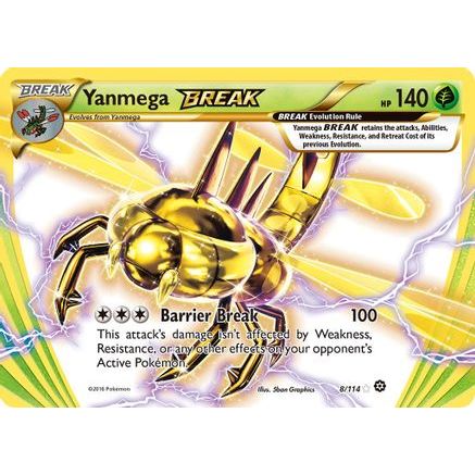 Yanmega BREAK 8/114 - XY  Steam Siege Holofoil